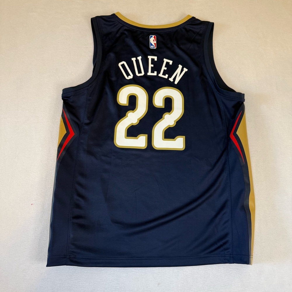 Derik Queen New Orleans Pelicans Fanatics Fast Break Jersey Navy Icon Edition L - Picture 3 of 8